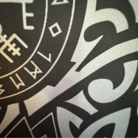 Mens viking style the raven of Odin tattoo special hoodie size L - Picture 9 of 9